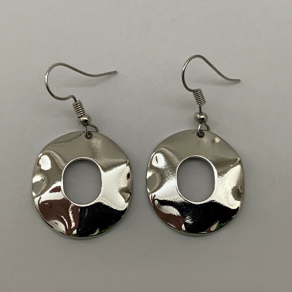 Women's Necklace Dangling Earrings Set Silver-tone NWOT - Picture 5 of 5